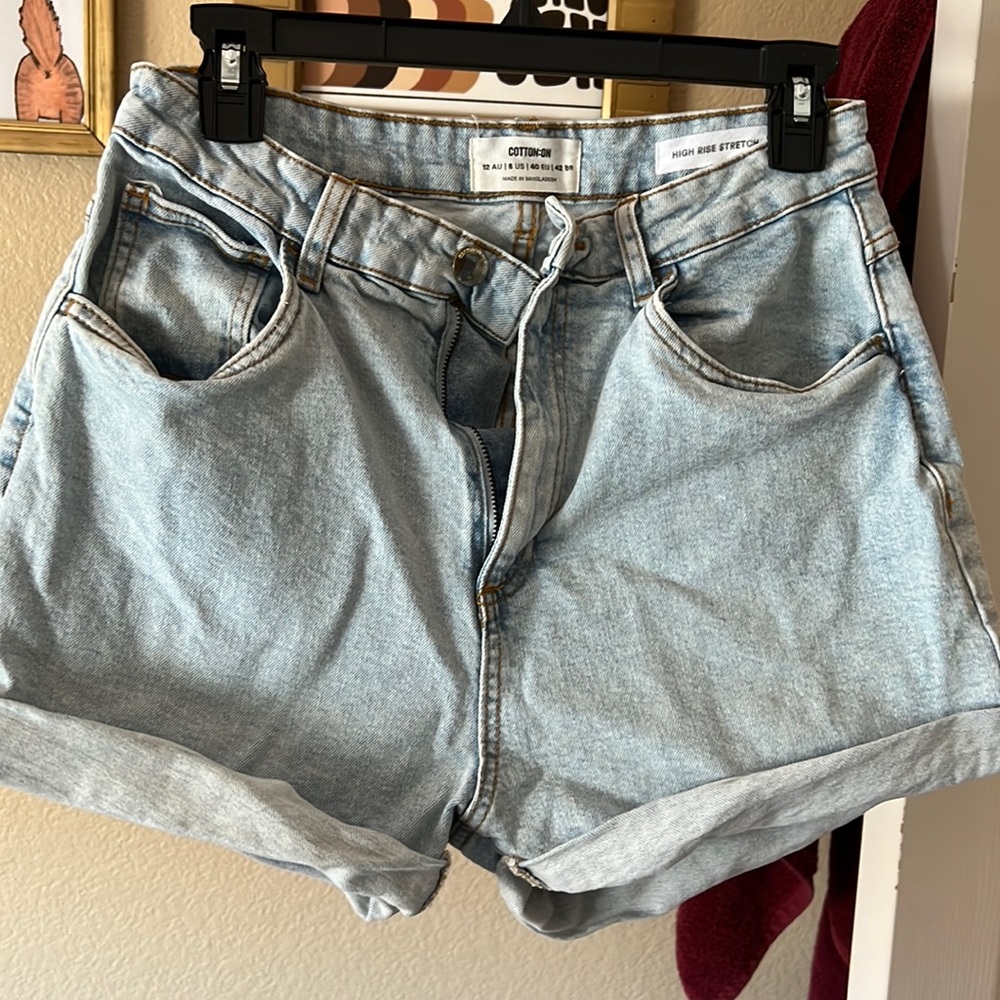 Cotton On denim shorts size 8